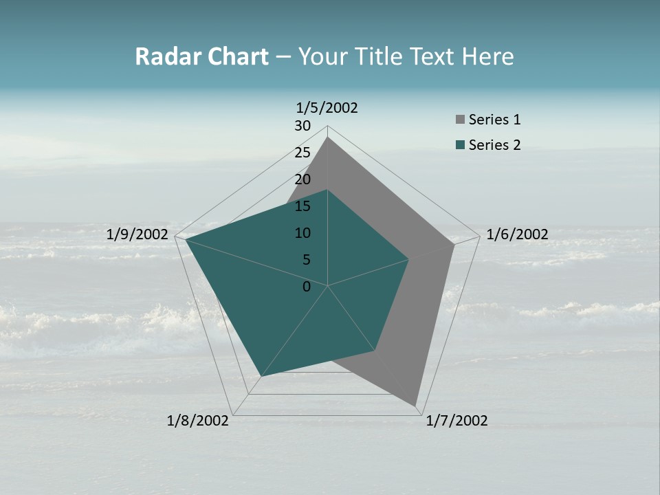 Mist Horizontal Stream PowerPoint Template