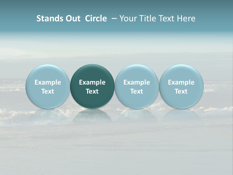 Mist Horizontal Stream PowerPoint Template