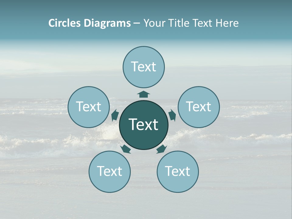 Mist Horizontal Stream PowerPoint Template