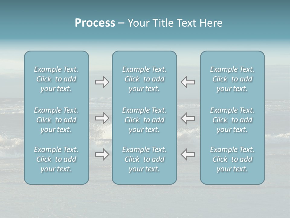 Mist Horizontal Stream PowerPoint Template