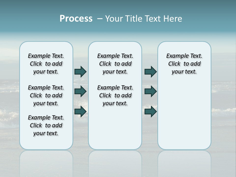 Mist Horizontal Stream PowerPoint Template
