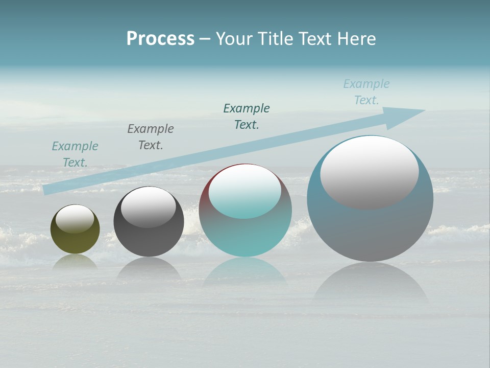 Mist Horizontal Stream PowerPoint Template