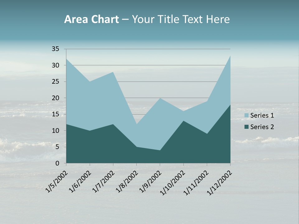 Mist Horizontal Stream PowerPoint Template