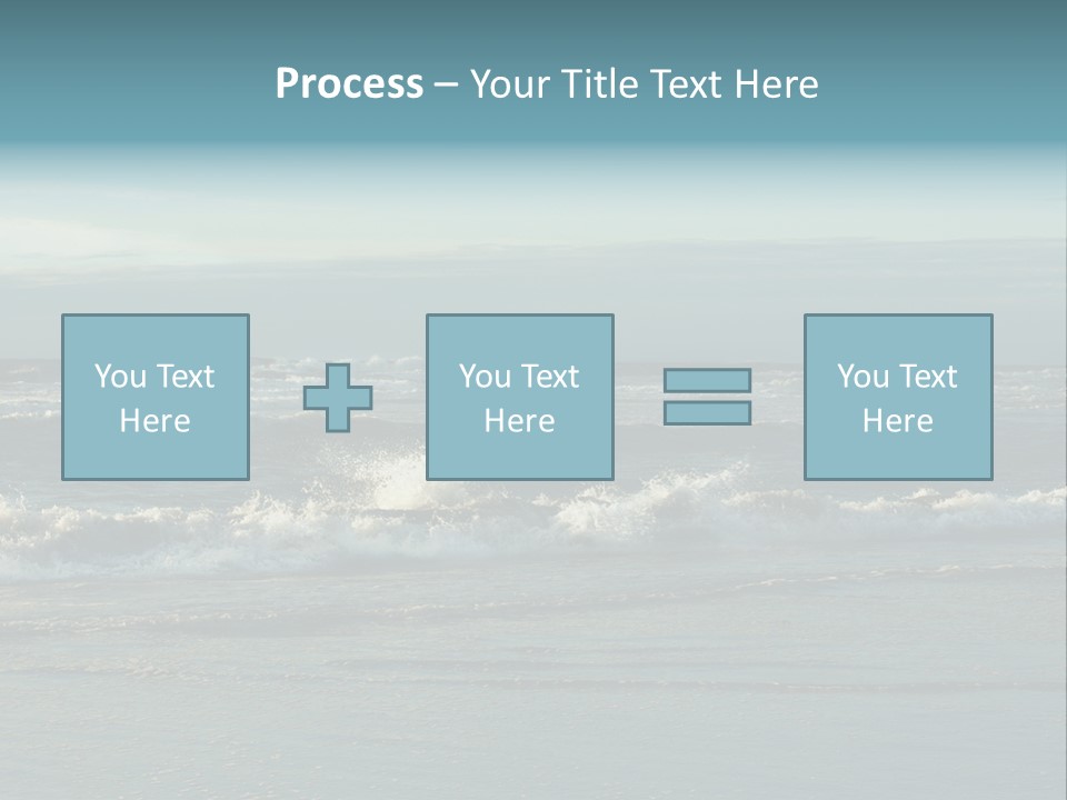 Mist Horizontal Stream PowerPoint Template
