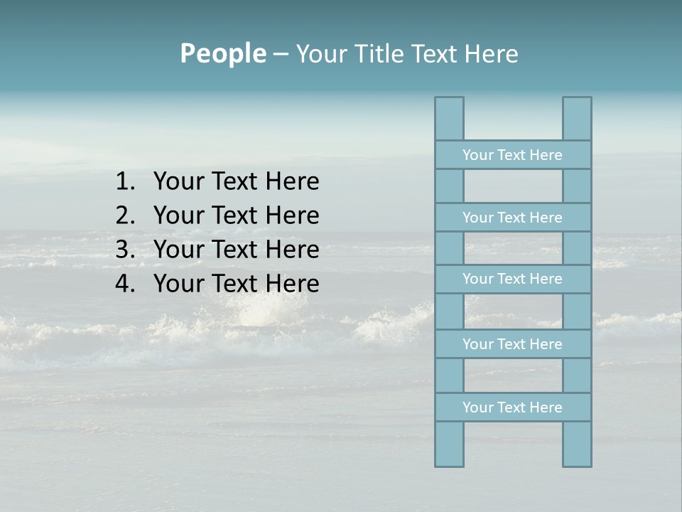Mist Horizontal Stream PowerPoint Template