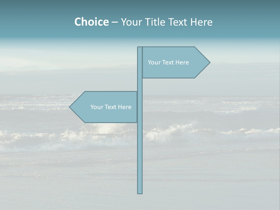 Mist Horizontal Stream PowerPoint Template