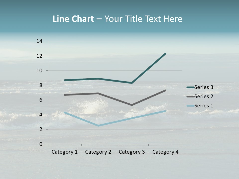 Mist Horizontal Stream PowerPoint Template