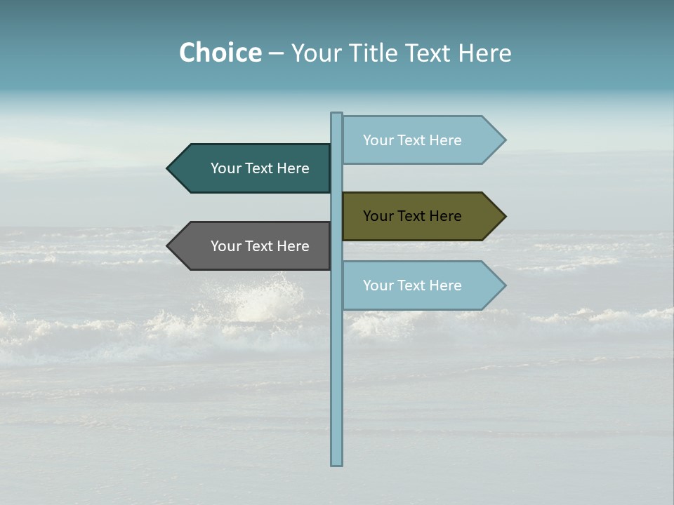 Mist Horizontal Stream PowerPoint Template