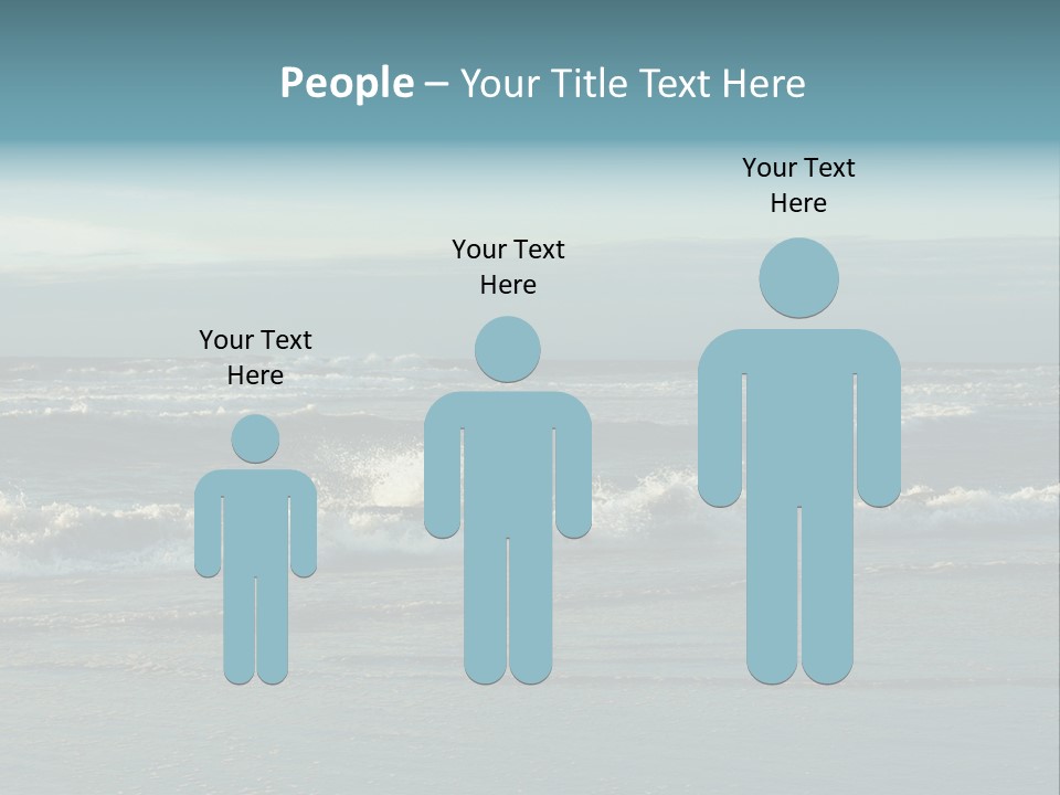 Mist Horizontal Stream PowerPoint Template