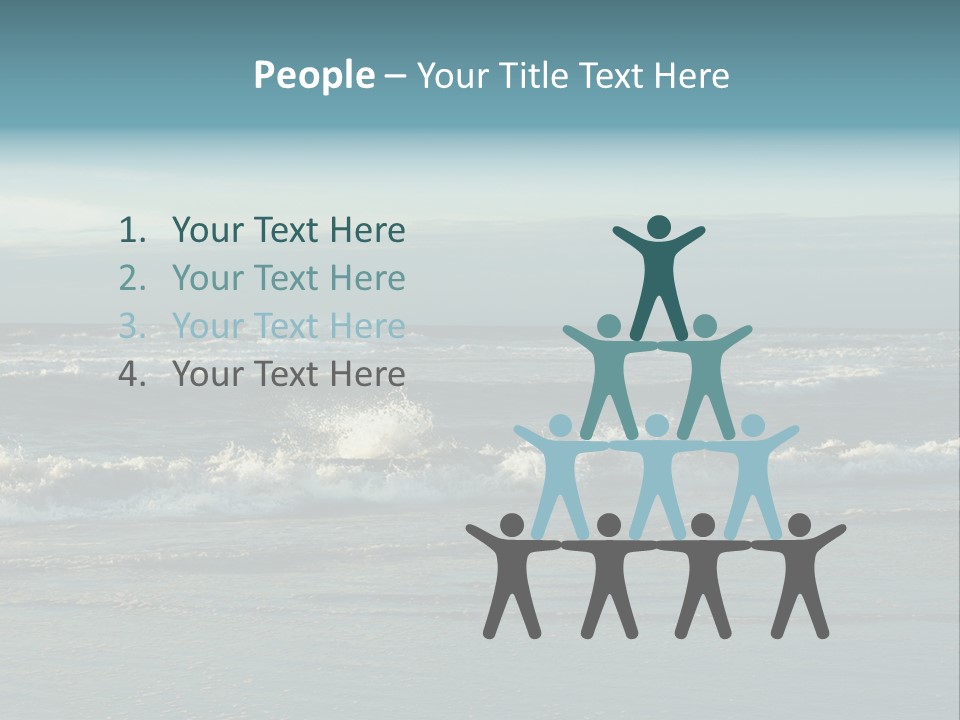 Mist Horizontal Stream PowerPoint Template