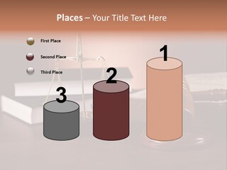 Tribunal Judgment Symbol PowerPoint Template