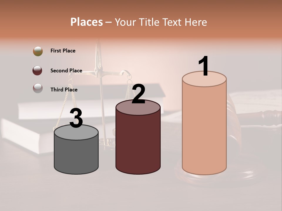 Tribunal Judgment Symbol PowerPoint Template
