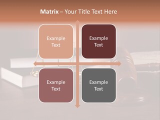 Tribunal Judgment Symbol PowerPoint Template
