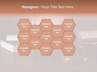 Tribunal Judgment Symbol PowerPoint Template