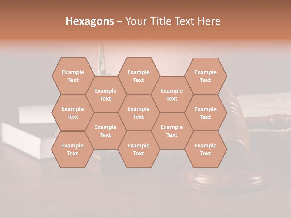 Tribunal Judgment Symbol PowerPoint Template
