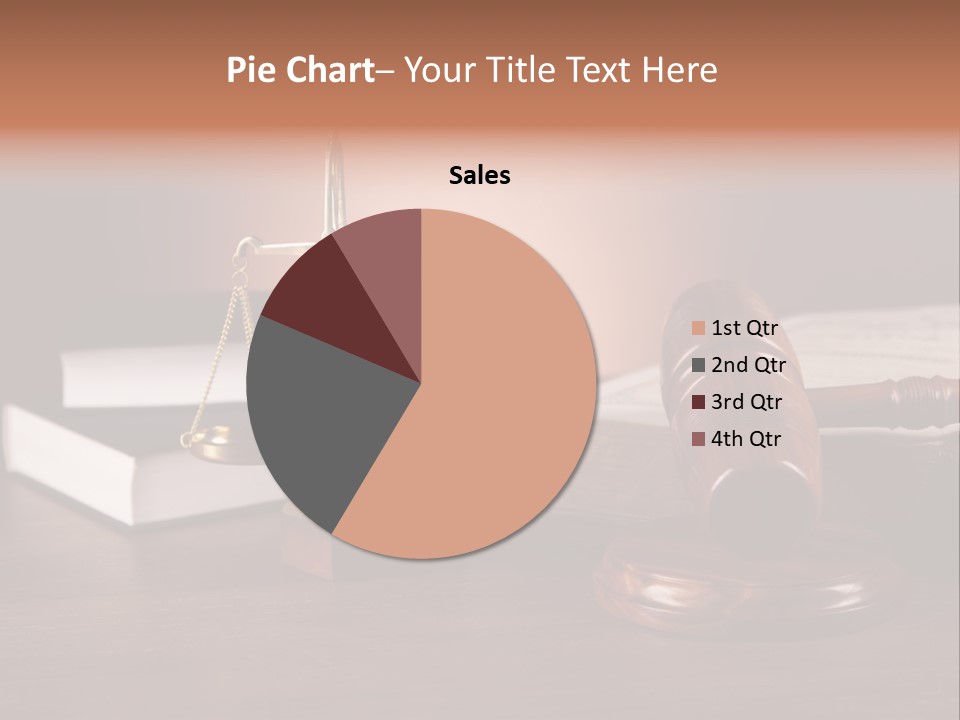 Tribunal Judgment Symbol PowerPoint Template