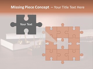 Tribunal Judgment Symbol PowerPoint Template