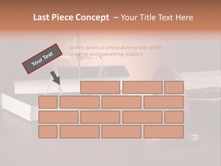 Tribunal Judgment Symbol PowerPoint Template