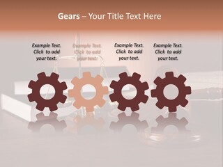 Tribunal Judgment Symbol PowerPoint Template