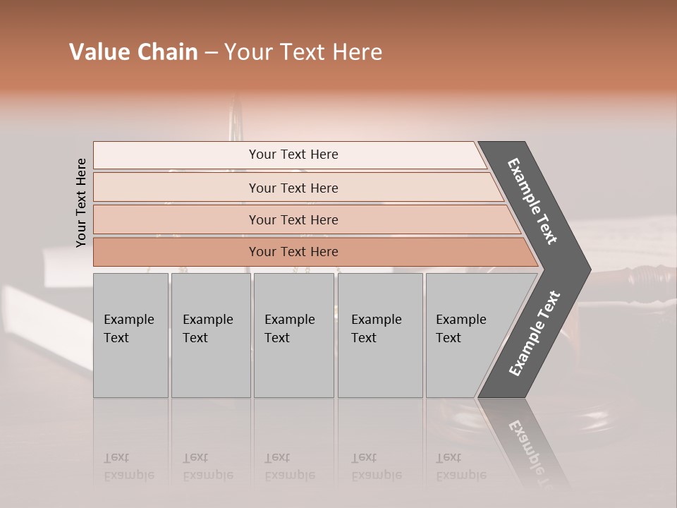 Tribunal Judgment Symbol PowerPoint Template