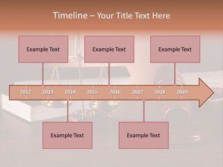 Tribunal Judgment Symbol PowerPoint Template