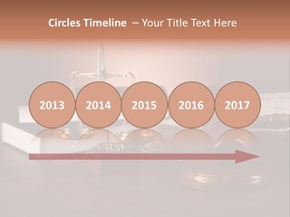 Tribunal Judgment Symbol PowerPoint Template