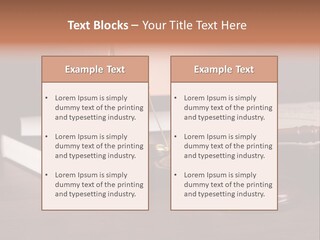 Tribunal Judgment Symbol PowerPoint Template