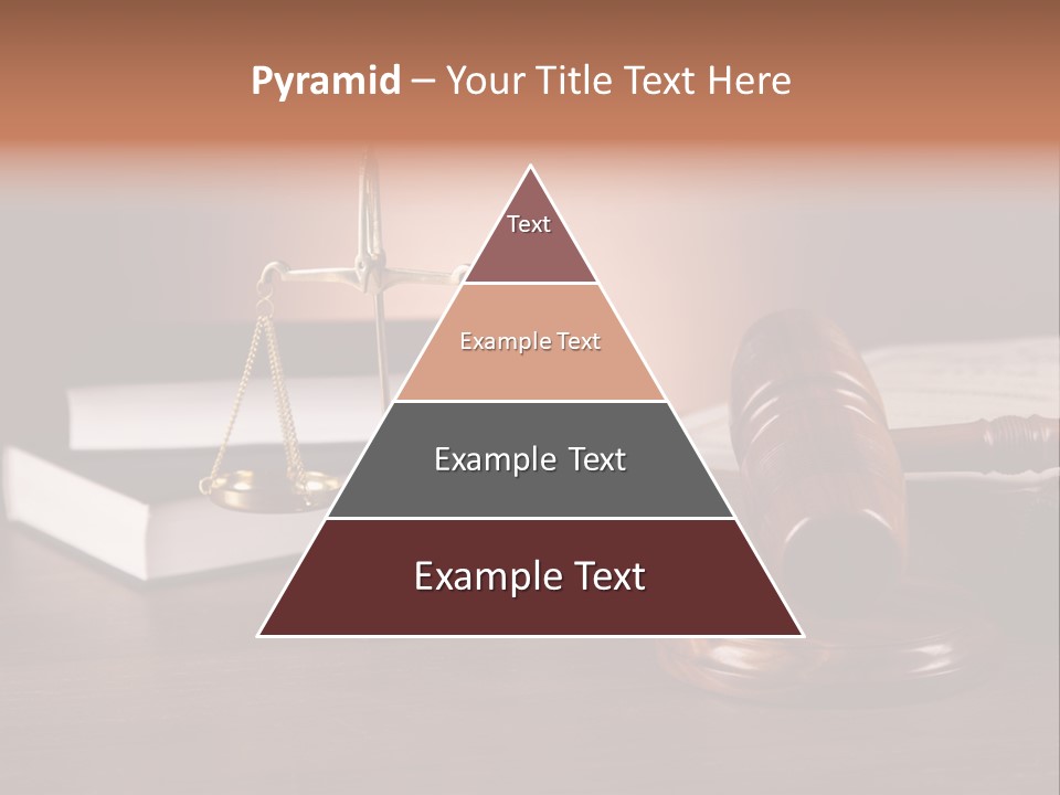 Tribunal Judgment Symbol PowerPoint Template