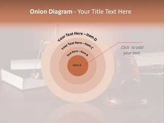 Tribunal Judgment Symbol PowerPoint Template