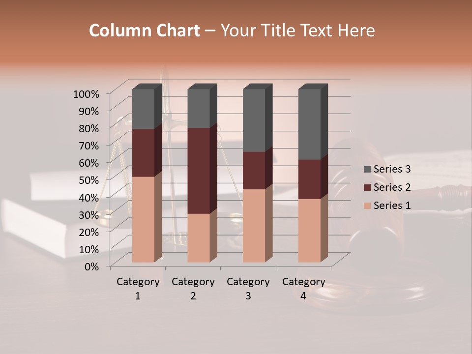 Tribunal Judgment Symbol PowerPoint Template