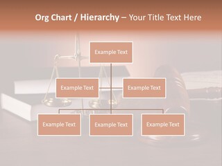 Tribunal Judgment Symbol PowerPoint Template