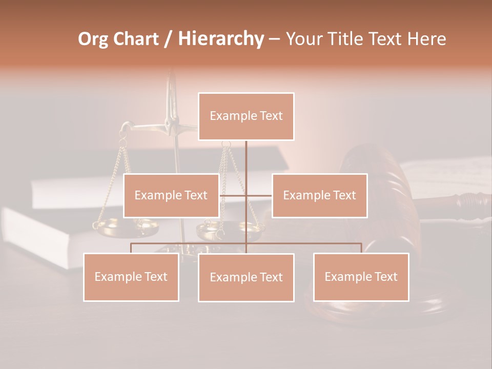 Tribunal Judgment Symbol PowerPoint Template
