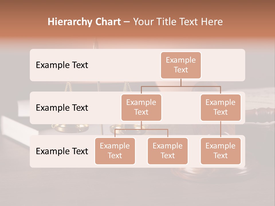 Tribunal Judgment Symbol PowerPoint Template