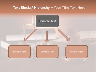 Tribunal Judgment Symbol PowerPoint Template