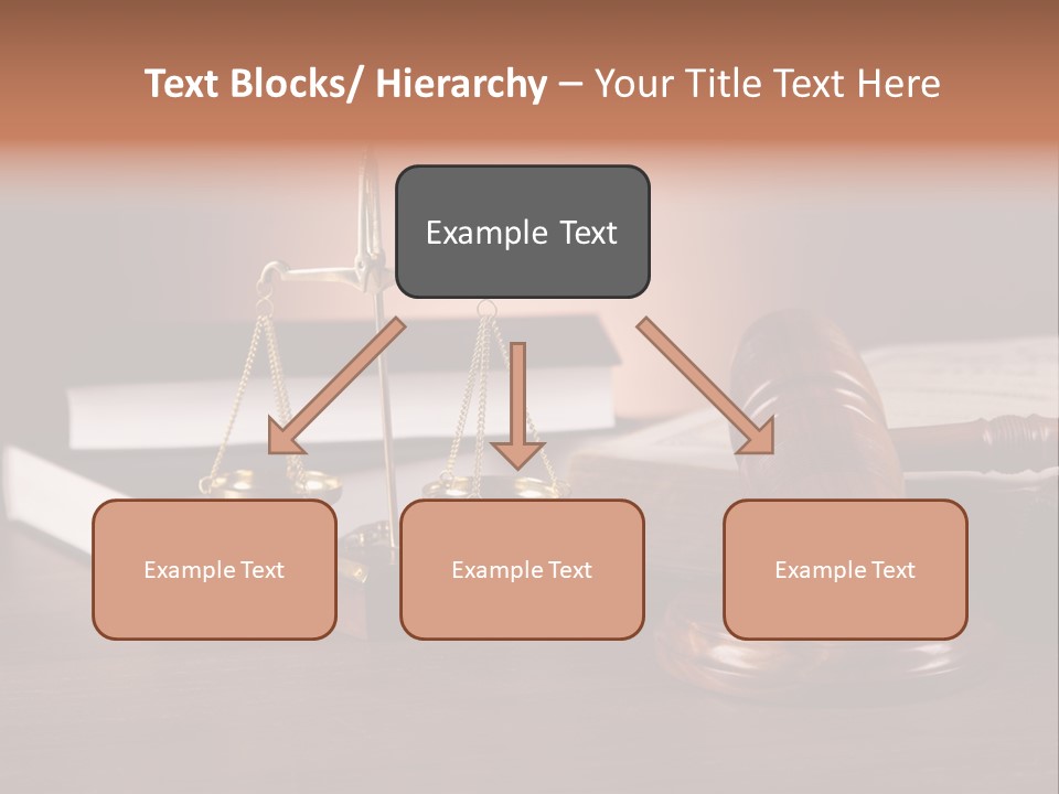 Tribunal Judgment Symbol PowerPoint Template