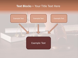 Tribunal Judgment Symbol PowerPoint Template