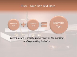 Tribunal Judgment Symbol PowerPoint Template