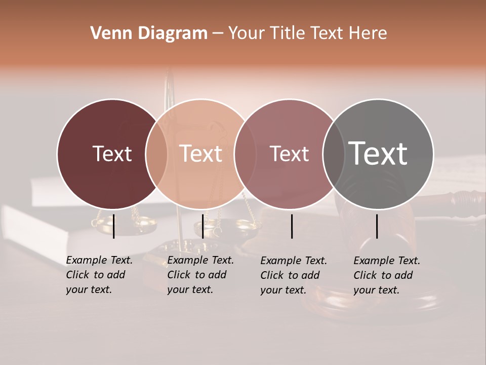 Tribunal Judgment Symbol PowerPoint Template