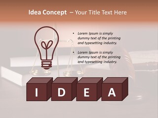 Tribunal Judgment Symbol PowerPoint Template