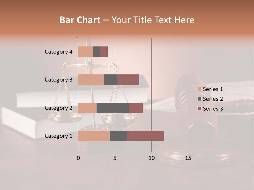 Tribunal Judgment Symbol PowerPoint Template