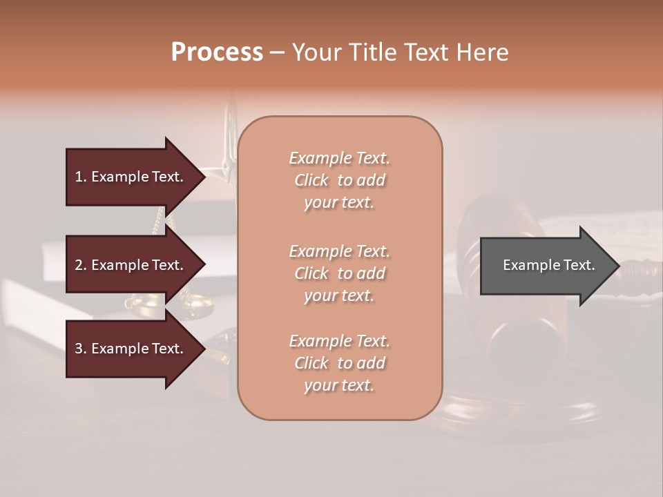 Tribunal Judgment Symbol PowerPoint Template
