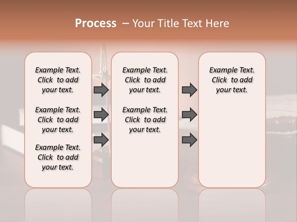 Tribunal Judgment Symbol PowerPoint Template