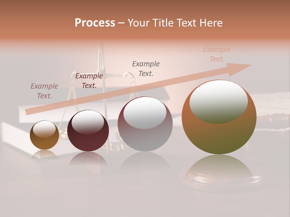 Tribunal Judgment Symbol PowerPoint Template