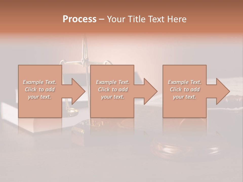 Tribunal Judgment Symbol PowerPoint Template