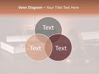 Tribunal Judgment Symbol PowerPoint Template