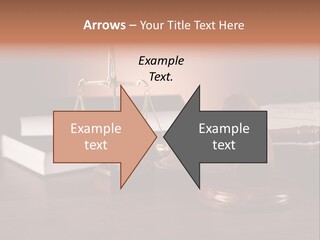 Tribunal Judgment Symbol PowerPoint Template
