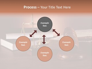 Tribunal Judgment Symbol PowerPoint Template