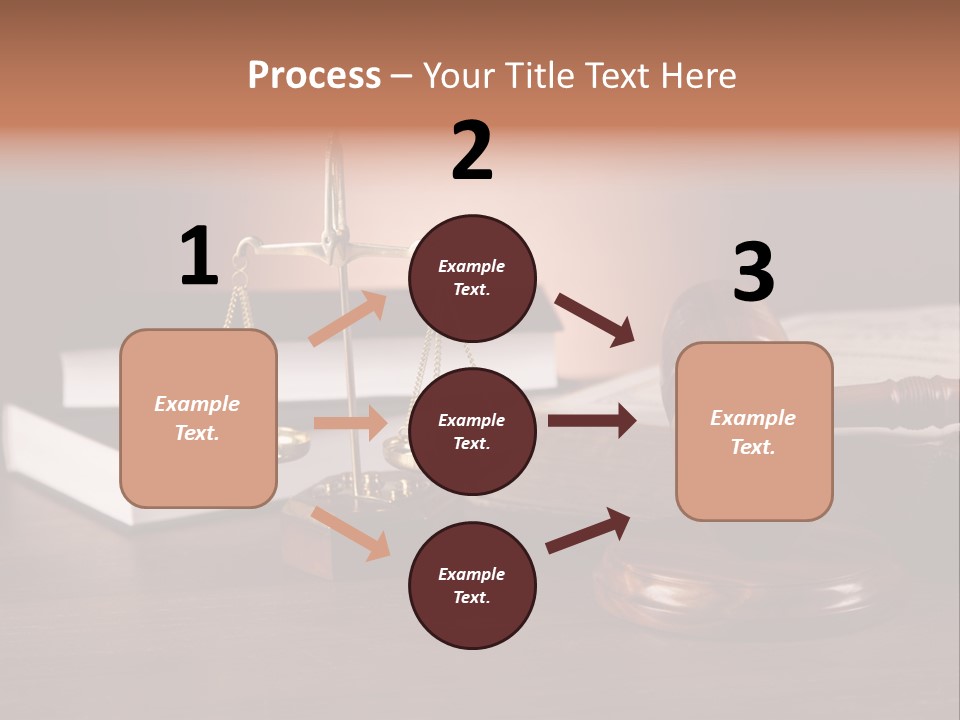 Tribunal Judgment Symbol PowerPoint Template