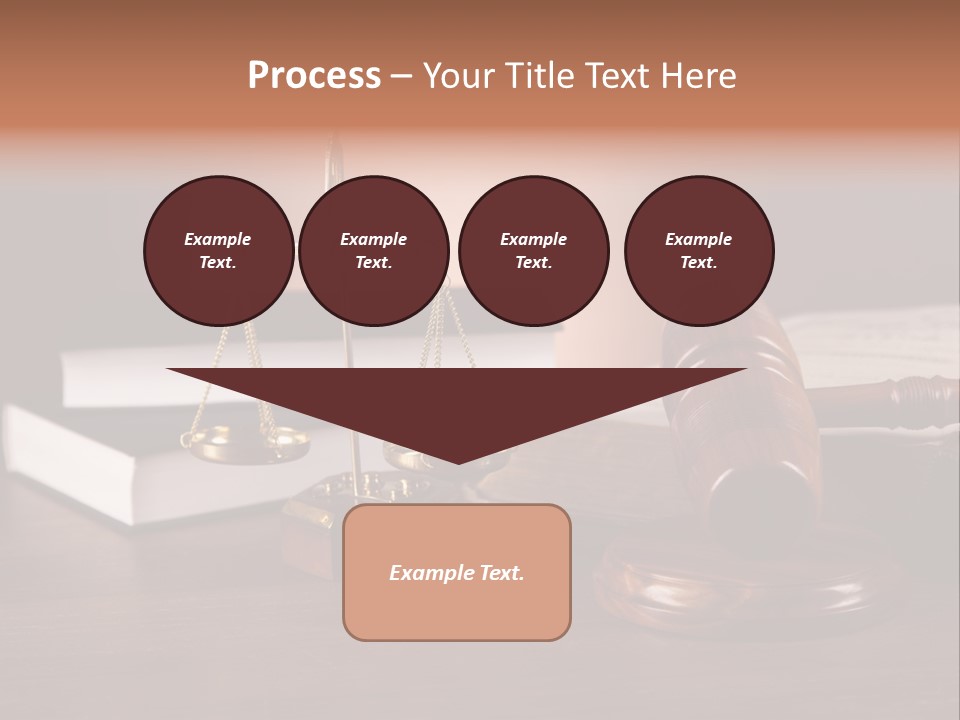 Tribunal Judgment Symbol PowerPoint Template