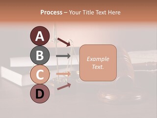 Tribunal Judgment Symbol PowerPoint Template